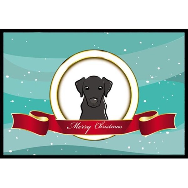 Carolines Treasures BB1545MAT Black Labrador Merry Christmas Indoor & Outdoor Mat; 18 x 27 in. BB1545MAT - main
